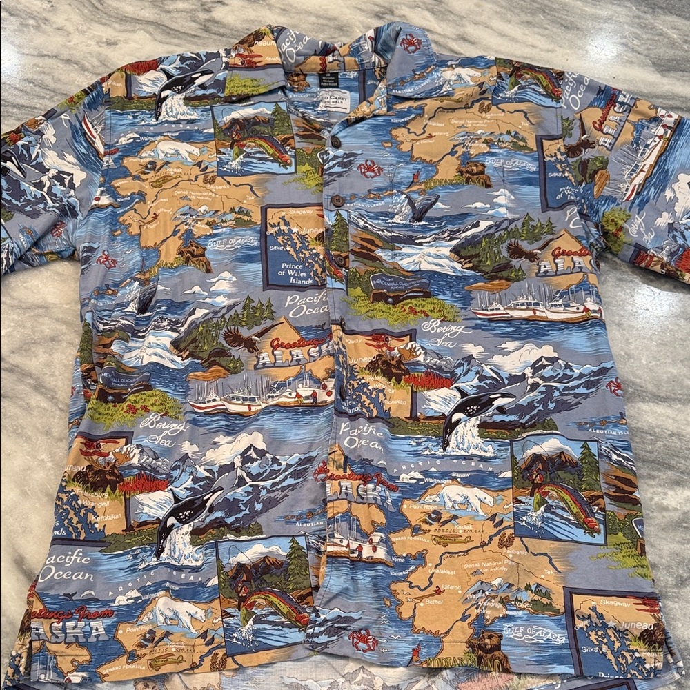 Men's Alaska short sleeve button down